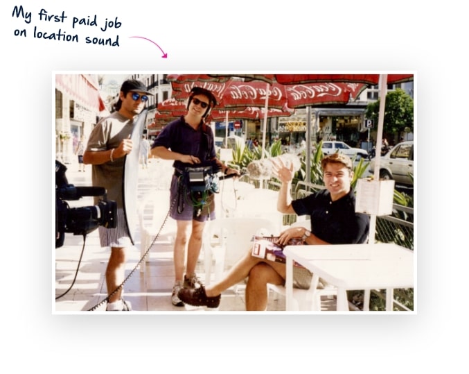 My first paid job on location sound