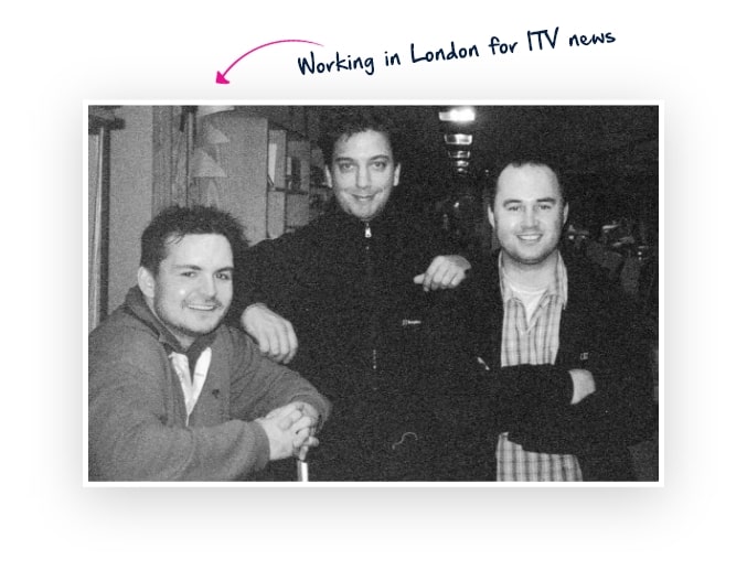 Working in London for ITV news